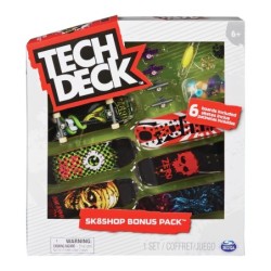 Tech Deck , confezione Premium da 6 Mini Skate, Assortiti e Originali