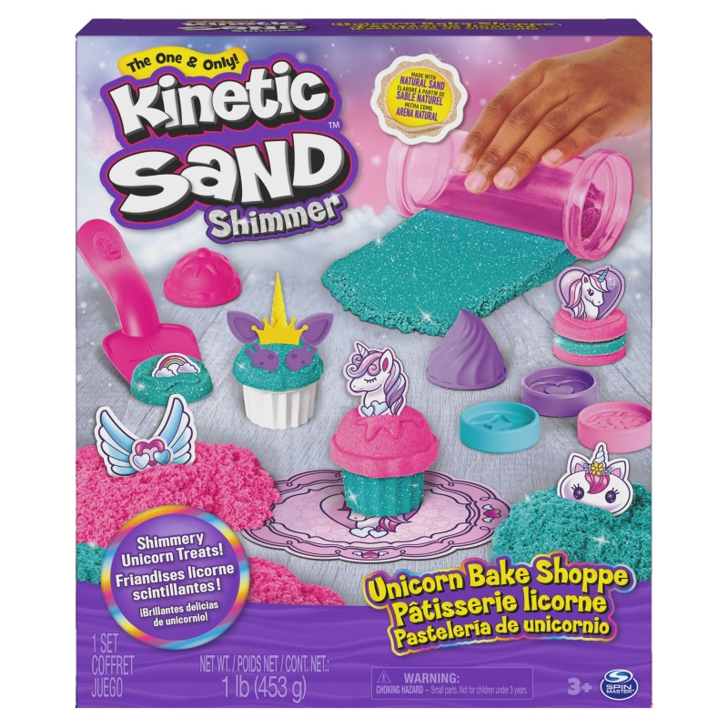 Kinetic Sand Shimmer, set di gioco Laboratorio di pasticceria unicorn