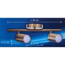 Lampadario Activejet AJE-SPECTRA 2P Oro Dorato Metallo 40 W