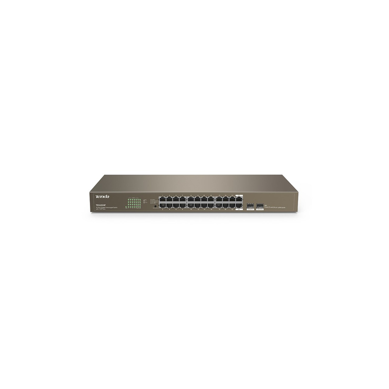 TENDA SWITCH 24 PORTE LAN GIGABIT + 2XSFP COMBO IEEE 8023/U/X/AB S