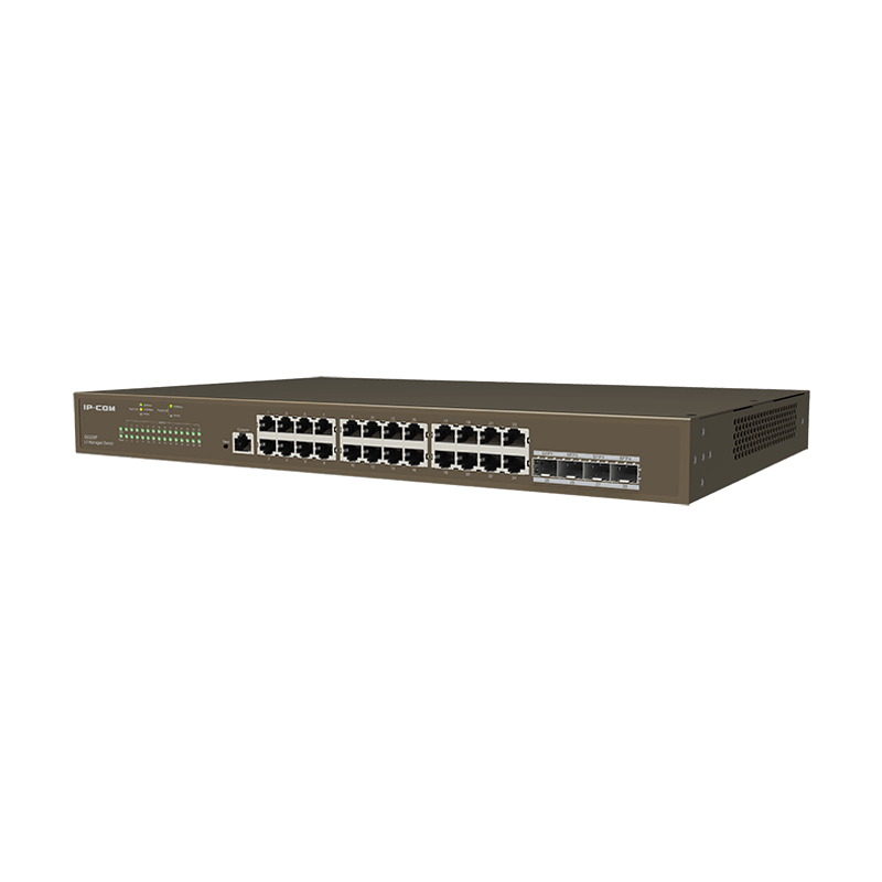 SWITCH IP-COM G5328F 24P GIGABIT+4P SFP 1P Console L3 Cloud Managed