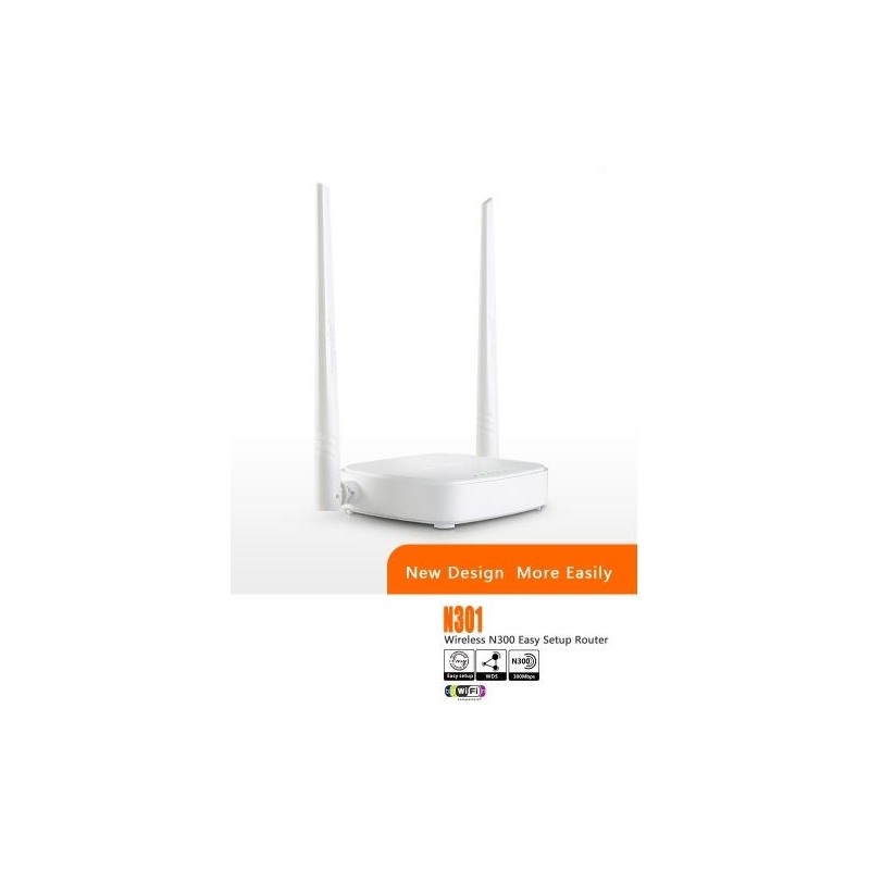 ROUTER TENDA N301 WIRELESS N 300M 3P LAN 10/100M + 1P WAN 2 ANTENNE