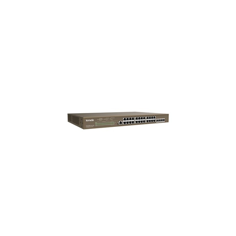 SWITCH TENDA TEG5328P-24-410W 24P GIGABIT 10/100/1000 POE +4P SFP +1P