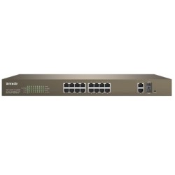 Switch PoE Web Smart 16 Porte 10/100+2Gb+2SFP Tenda TEF1218P