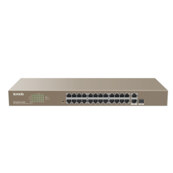 Switch PoE Web Smart 24 porte 10/100+2Gb+2SFP Combo 440W