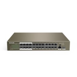 SWITCH TENDA TEF1126P-24-250W V20 24P 10/100 PoE +1P GIGABIT+1P SFP