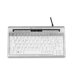 BakkerElkhuizen S-board 840 tastiera USB AZERTY Francese Grigio chiar