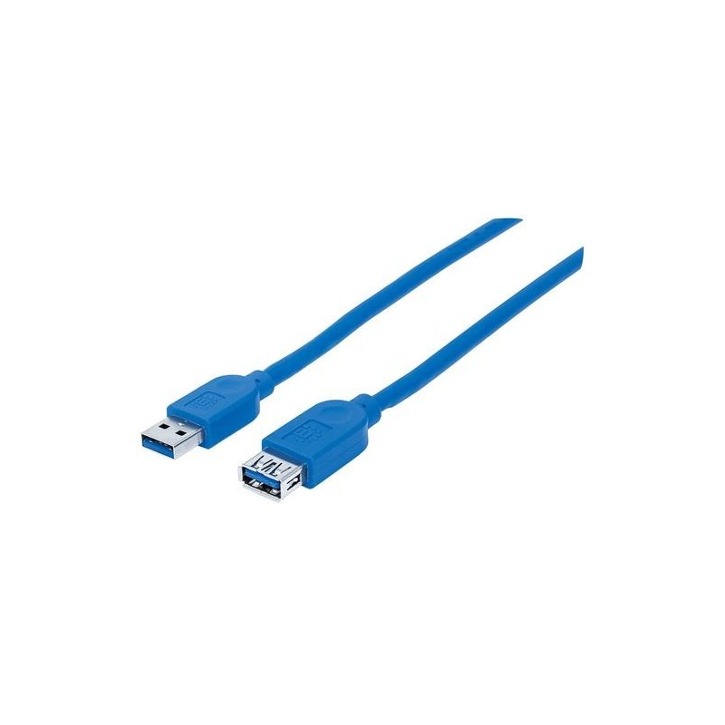 Manhattan 325394 cavo USB 1 m USB 3.2 Gen 1 (3.1 Gen 1) USB A Blu