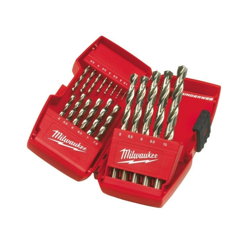 Milwaukee 4932352474 cassetta trapano in metallo HSS-G 19 pezzi TH-WEB