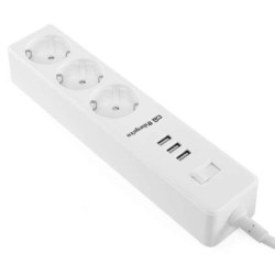 Multipresa Orbegozo con 3 prese VDE e 3 USB - Connessione per 6 dispo