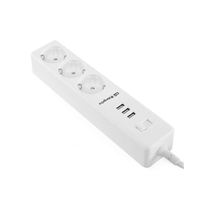 Multipresa Orbegozo con 3 prese VDE e 3 USB - Connessione per 6 dispo