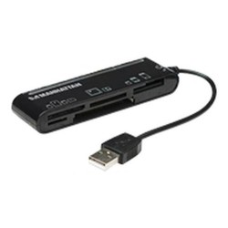 Manhattan Multi-Card Reader/Writer lettore di schede USB 2.0 Nero