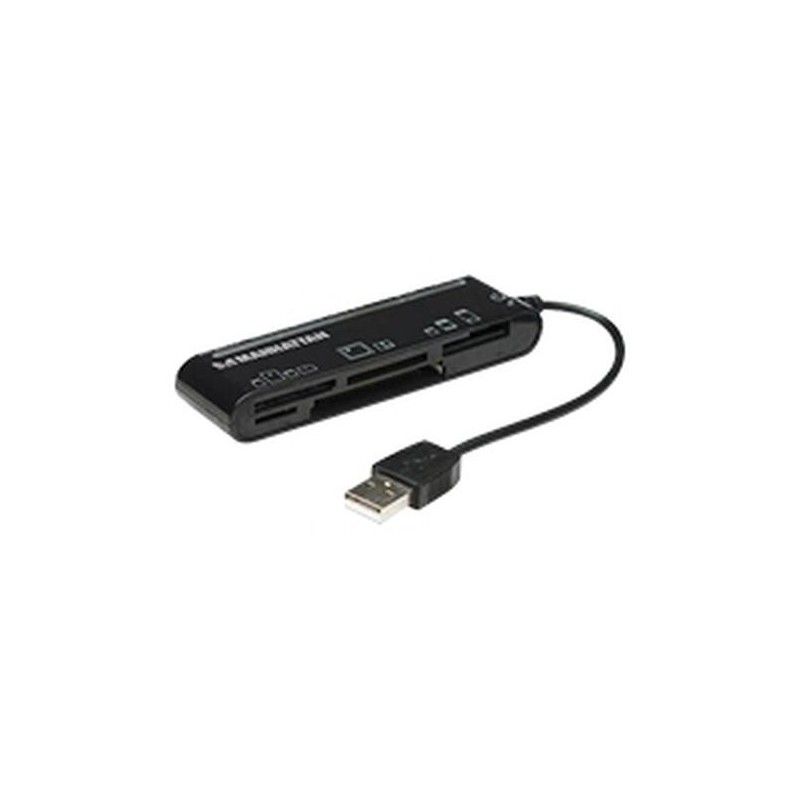 Manhattan Multi-Card Reader/Writer lettore di schede USB 2.0 Nero