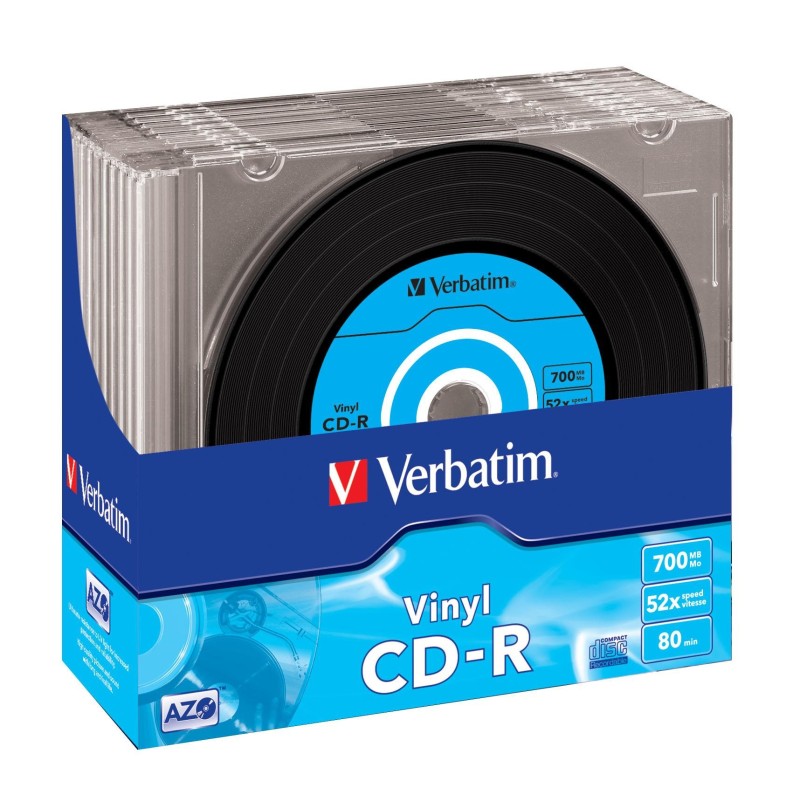 Verbatim CD-R AZO Data Vinyl 700 MB 10 pz