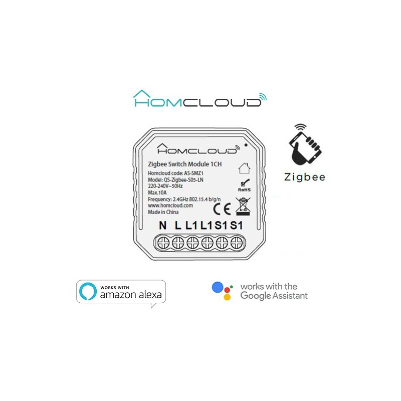 Modulo Interruttore 1CH Zigbee da incasso