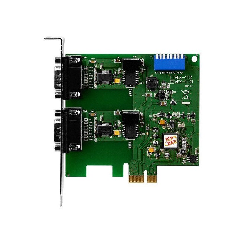 PCI EXPRESS KORT, 2 PORTE RS-23