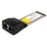 StarTech.com Scheda adattatore di rete NIC ExpressCard Dual Port Giga