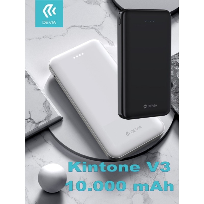 Power Bank V3 10000mah 2 uscite 21 Acon protezione Nero