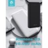 Power Bank V3 10000mah 2 uscite 21 Acon protezione Bianco