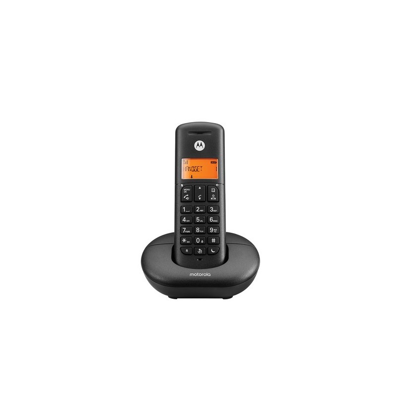 TELEFONO CORDLESS E201 MOTOROLA NERO