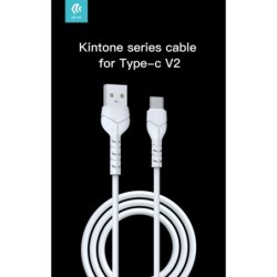 Kintone Cavo Tipo-C 5V 21A 1Mt Carica e dati Bianco