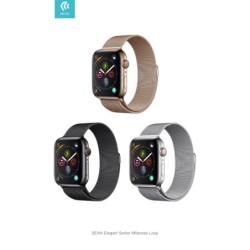 Cinturino per Apple Watch 4 serie 40mm Maglia Milano Silver