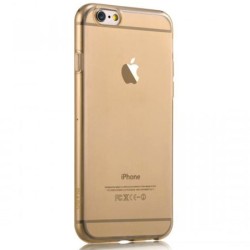 Cover for Iphone 6-Super Slim 05mm TPU Crystal Champagne