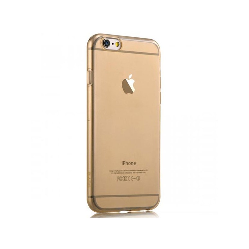 Cover for Iphone 6-Super Slim 05mm TPU Crystal Champagne