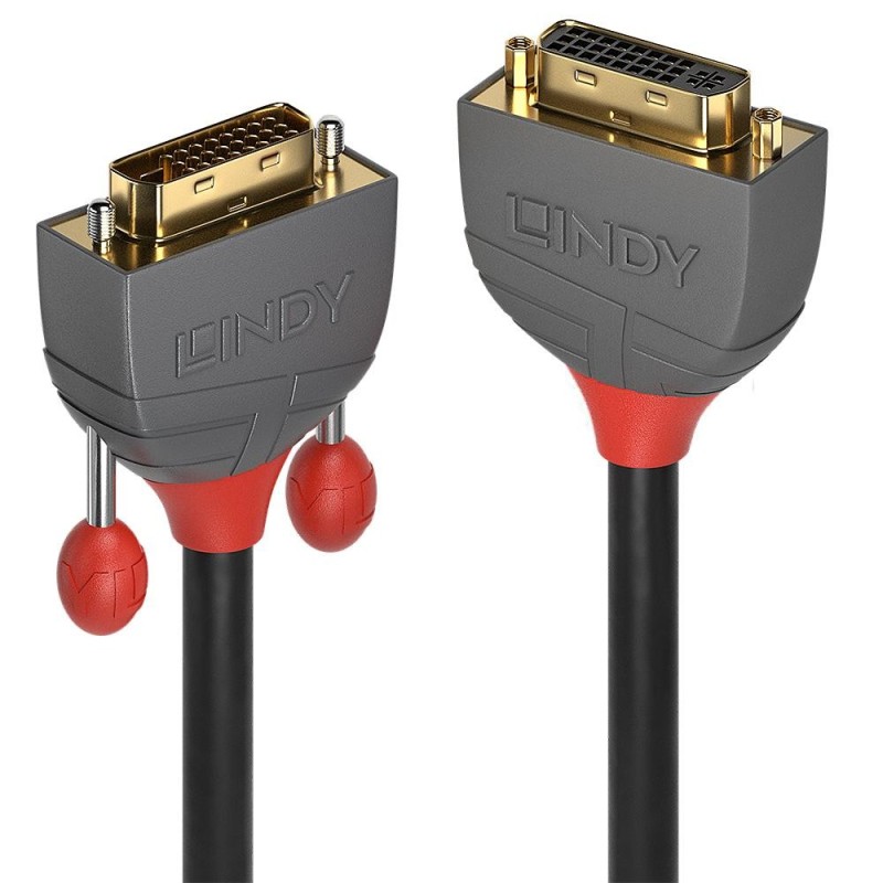 Lindy 36231 cavo DVI 1 m DVI-D DVI-I Nero