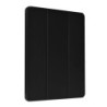 Cover iPad Pro 129 2021 in pelle con supporto pencil Nera