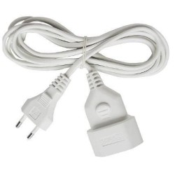 Power cable White 5 m