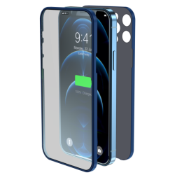 Cover Vetro Totale protezione per iPhone 12 Blu