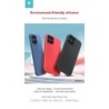 Cover in Silicone effetto seta per iPhone 12 Mini Blu