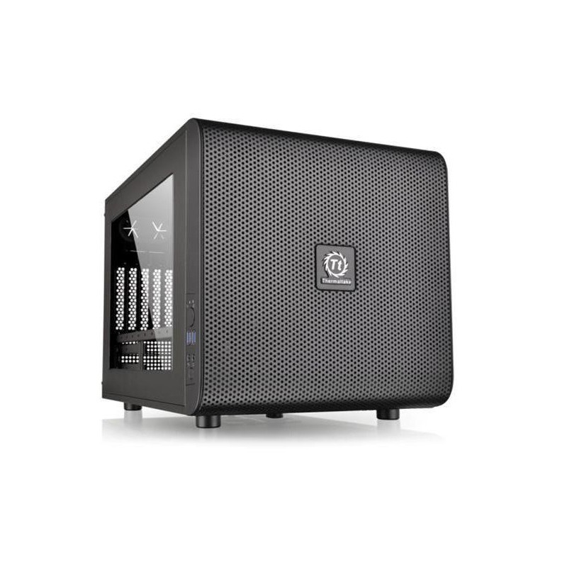 Case computer desktop Mini ITX THERMALTAKE Core V21 Nero