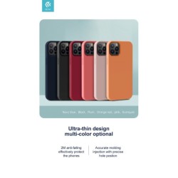 Cover in Silicone e interno in spugna per iPhone 13 Nera