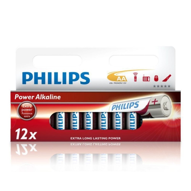 Philips Power Alkaline Batteria LR6P12W/10