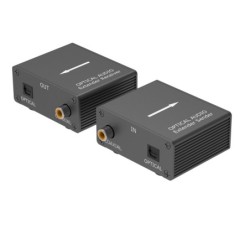 Kit TX-RX Extender Audio TOSLINK SPDIF 100MT UTP POE