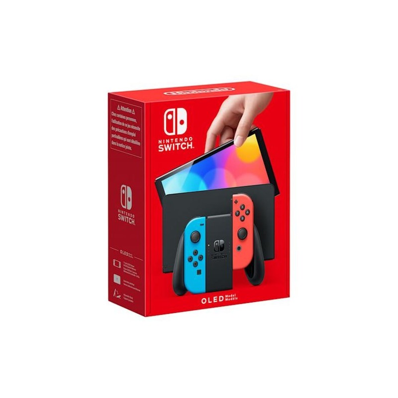 Nintendo Switch (modello Oled) Rosso neon/Blu neon, schermo 7 pollici