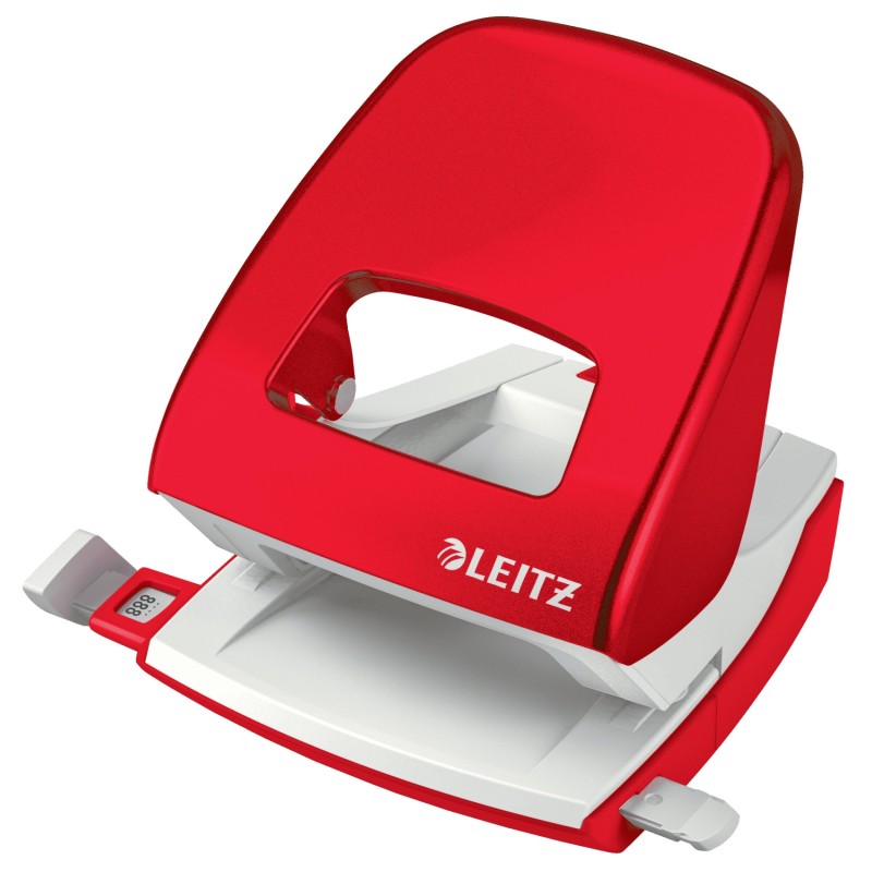 Leitz NeXXt WOW perforatore e accessori 30 fogli Rosso, Bianco