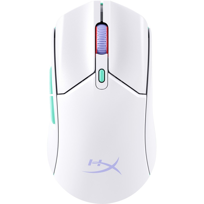 HP HyperX Pulsefire Haste 2 Core Wls &ndash; Mouse da gaming (bianco/verd