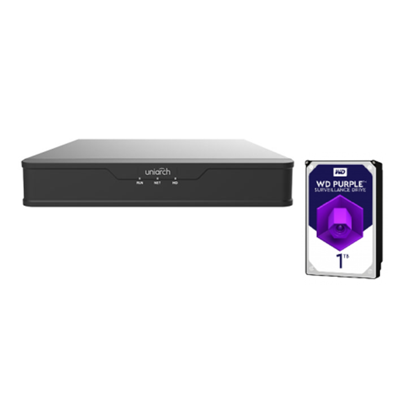 NVR Uniarch 16 Canali 8 Megapixel 16 PoE1HDD Serie S2