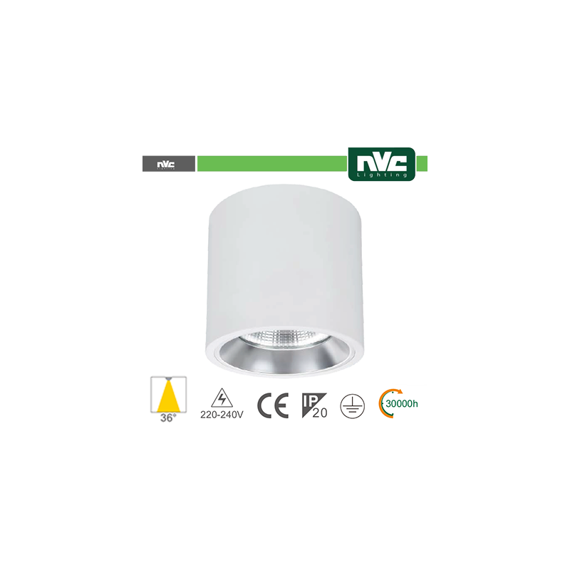 Downlight Sporgente - IP20 15W 1100LM 3000K 36Â°