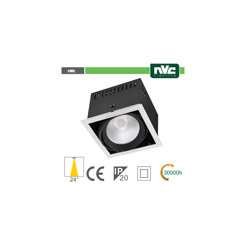 Incasso Multi lampada - 24w1x24w 3000k 2100lm24Â° CRI90