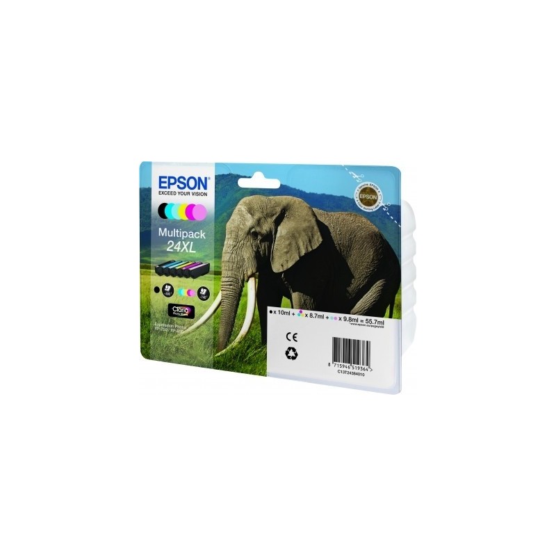 Epson Elephant Multipack 24XL (6 colori)