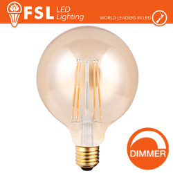 Lampada Globo Filamento Ambra Ã125cm - 8W E27 800LM DIMMER