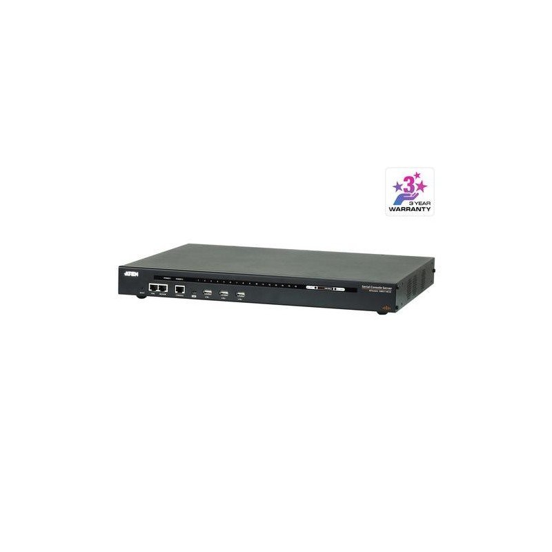 ATEN Server console seriale a 16 porte con doppia alimentazione/LAN