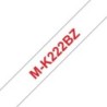 Brother MK222BZ nastro per etichettatrice Rosso su bianco M