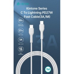 Kintone Cavo da Tipo-C a Lightning 5V 27W 1Mt Carica e Dati