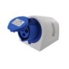 Presa a muro Indust. CEE 16A-6h 2P+T 220-250V IP44