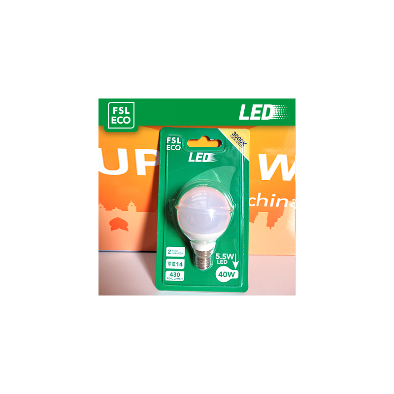 Lampada Sfera BLISTER - 55W 6500K E14